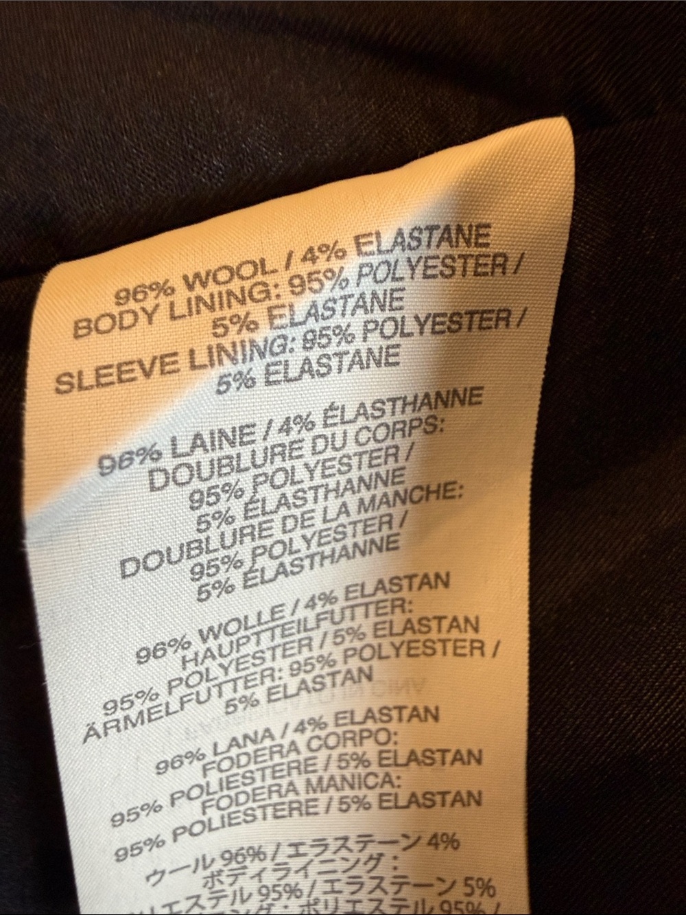 J.Crew Black 1035 One-Button Bi-Stretch Wool Blazer Suit Jacket | Size 2 - Picture 11 of 11